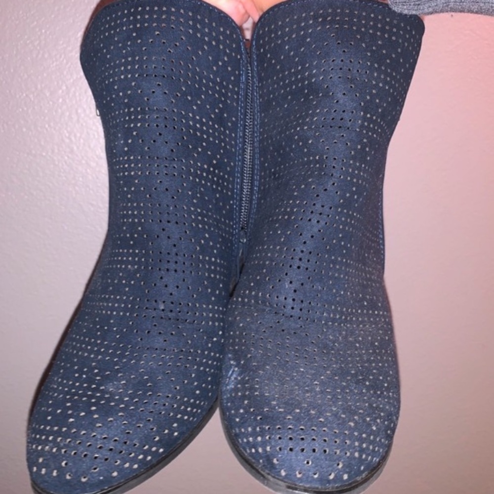 Navy Booties - Picture 2 of 3